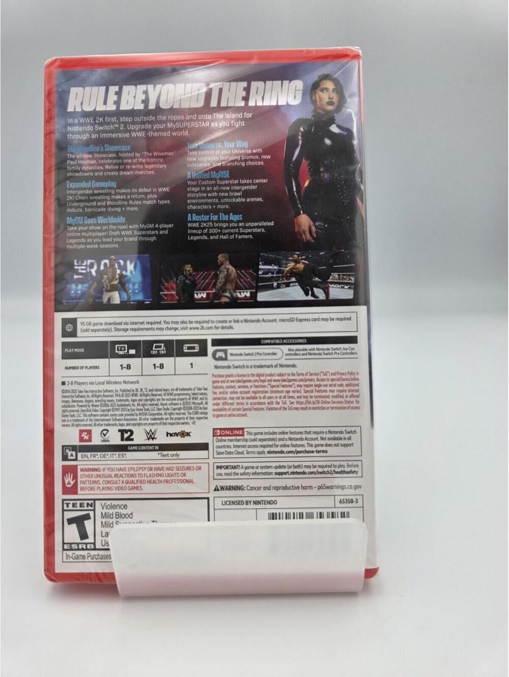 WWE 2K25 (Code-In-Box) - Nintendo Switch 2 In Box NEW - Picture 2 of 4